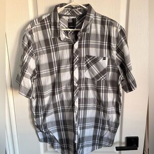 O'Neill Black and White Plaid Button Down Shirt